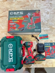 Máy Siết Bulong Pin 21V KPTs KPT-10450 Không Chổi Than 550Nm Chân Pin Phổ Thông Kèm 2 Pin 4.0AH Đầu Khẩu 2 Trong 1