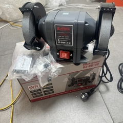 MÁY MÀI 2 ĐÁ 250W-220V KAIZEN KZ-BG150 Ф150 x 25 x Ф32MM TỐC ĐỘ KHÔNG TẢI 2950V/P MÁY MÀI TỐC ĐỘ CHẬM CHỐNG RUNG ĐỘ CHÍNH XÁC CAO CÓ MÀNG CHẮN BẢO VỆ