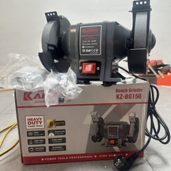 MÁY MÀI 2 ĐÁ 250W-220V KAIZEN KZ-BG150 Ф150 x 25 x Ф32MM TỐC ĐỘ KHÔNG TẢI 2950V/P MÁY MÀI TỐC ĐỘ CHẬM CHỐNG RUNG ĐỘ CHÍNH XÁC CAO CÓ MÀNG CHẮN BẢO VỆ