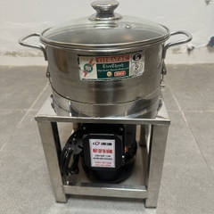 MÁY XAY KHÔ ĐA NĂNG 1100W XAY GIỀNG XẢ TỎI ỚT NỒI 22CM ĐÁY BẰNG KHUNG INOX – NỒI THÁO RỜI DAO THẢ 2 CÁNH