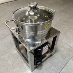 MÁY XAY KHÔ ĐA NĂNG 750W XAY GIỀNG XẢ TỎI ỚT NỒI 20CM ĐÁY BẰNG KHUNG INOX – NỒI THÁO RỜI DAO THẢ 2 CÁNH