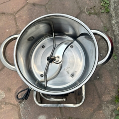 Máy Xay Thịt Đa Năng 900W INOX Nồi 18CM Dao 2 Cánh Kèm Dao Đánh Ruốc Xay Thịt Cá Cua Rau Củ