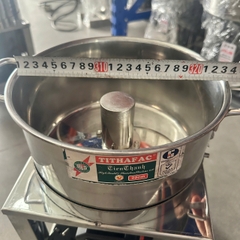 LƯỠI DAO LÀM RUỐC 2 CÁNH INOX 304 DÀNH CHO NỒI 22CM ĐÁY BẰNG THÁO RỜI CHIỀU DÀI LƯỠI 19.5CM LỖ TRỤC NGANG 1.2CM VÀ CHÉO 1.7CM