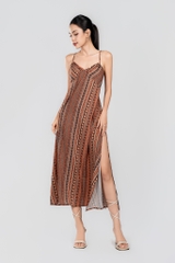 VANESSA DRESS- Váy 2 Dây Họa Tiết YMY Chất Liệu Poly, Nylon (Y06OPS01)