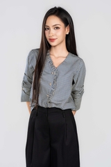 ADELINE SHIRT- Áo Sơ Mi YMY Chất Liệu Cotton Phong Cách Thanh Lịch, Nữ Tính (Y06BLS07)