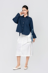 MOREA SHIRT- Áo Sơ Mi YMY Chất Liệu Cotton Phong Cách Hiện Đại, Basic (Y06BLS10)