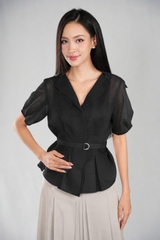 ELENA SHIRT- Áo Sơ Mi YMY Chất Liệu Tơ Xước Phong Cách Thanh Lịch (Y06BLS13)
