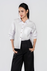 MOREA SHIRT- Áo Sơ Mi YMY Chất Liệu Cotton Phong Cách Hiện Đại, Basic (Y06BLS10)
