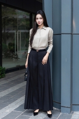 ROWENA TROUSERS - Quần Ống Rộng Rập Ly, Dáng Dài Chất Liệu Nhập Khẩu Phong Cách Thanh Lịch (Y26PT01)