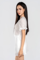 ELOISE BLOUSE- Áo Phối Vải Thêu YMY Chất Liệu Cotton, Poly (Y06BLS14)
