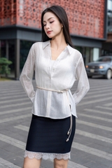 ALICE SHIRT - Áo Sơ Mi Dáng Suông Chất Liệu Nhập Khẩu Vải Mềm, Mỏng Phong Cách Thanh Lịch (Y26BL03)