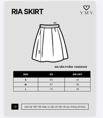 RIA SKIRT - Chân Váy Bí Ngô YMY Chất Liệu Spandex Nhập Khẩu Phong Cách Trẻ Trung, Năng Động (Y05SKS02)