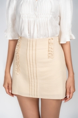 RIVELLE SKIRT- Chân váy A dáng ngắn YMY Chất Liệu Linen Nhập Khẩu Phong Cách Nữ Tính (Y06SKS03)