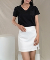 POCKET V TEE- Áo Phông YMY Chất Liệu Cotton 100% Thoáng Mát, Phong Cách Basic