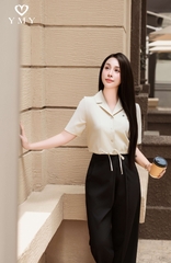 OLIVIA PANTS - Quần Vải Cạp Chun YMY Chất Liệu Nhập Khẩu Phong Cách Thanh Lịch (Y25FWPT02)