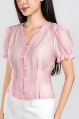 Pearl Muse Blouse- Áo Sơ Mi YMY Chất Liệu Tơ Vân Phong Cách Thanh Lịch, Nữ Tính (Y06BLS09)