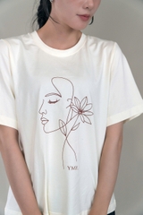 BLOOM T-SHIRT- Áo Phông YMY Họa Tiết Chất Liệu Cotton 100% Phong Cách Basic