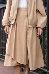 ETHEREAL SKIRT - Chân Váy Vạt Chéo Chất Liệu Polyester Nhập Khẩu Nhẹ Nhàng, Mềm Mịn Phong Cách Cá tính, Basic (Y26SK01)