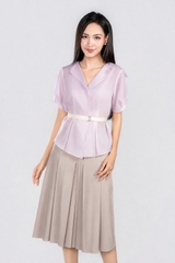 ELENA SHIRT- Áo Sơ Mi YMY Chất Liệu Tơ Xước Phong Cách Thanh Lịch (Y06BLS13)