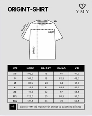 ORIGIN T-SHIRT, Áo Phông YMY Chất Liệu Cotton 100%, Thoáng Mát, Phong Cách Basic