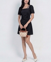 Hazu Twist Dress- Váy Cổ Vuông Dáng Ngắn YMY, Chất Liệu Nylon Spandex (Y05OPS04)