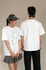 HARMONY T-SHIRT, Áo Phông YMY In Họa Tiết, Chất liệu Cotton 100%, Phong Cách Basic