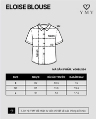 ELOISE BLOUSE- Áo Phối Vải Thêu YMY Chất Liệu Cotton, Poly (Y06BLS14)