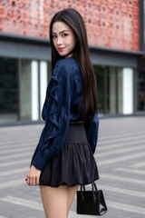 AERIN SHIRT - Áo Sơ Mi Viền Ren Chất Liệu Linen Nhập Khẩu Phong Cách Hiện Đại, Thanh Lịch (Y26BL01)