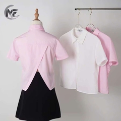 ZENA SHIRT - Sơ Mi Xẻ Lưng YMY Chất Liệu Nhập Khẩu Phong Cách Basic, Hiện Đại ( Y05BLS12)