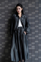 AMANDA TOP - Áo Khoác Ngắn Túi Hộp Chất Liệu Polyester Phong Cách Cá Tính, Hiện Đại (Y26JK02)