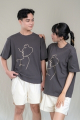 HARMONY T-SHIRT, Áo Phông YMY In Họa Tiết, Chất liệu Cotton 100%, Phong Cách Basic