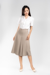 PAULINE SKIRT- Chân Váy Rập Ly YMY Chất Liệu Polyester/ Cotton Spandex Phong Cách Thanh Lịch (Y06SKS02)