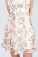 DAHLIA DRESS- Váy Hoa Cổ Vuông YMY Chất Liệu Vải Voan Phong Cách Nhẹ Nhàng, Nữ Tính
