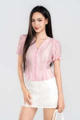 RIVELLE SKIRT- Chân váy A dáng ngắn YMY Chất Liệu Linen Nhập Khẩu Phong Cách Nữ Tính (Y06SKS03)