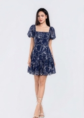 LILIAN DRESS- Váy Hoa Tay Bồng YMY Chất Liệu Vải Voan Phong Cách Nhẹ Nhàng, Nữ Tính (Y06OPS02)