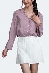ADELINE SHIRT- Áo Sơ Mi YMY Chất Liệu Cotton Phong Cách Thanh Lịch, Nữ Tính (Y06BLS07)