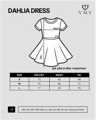 DAHLIA DRESS- Váy Hoa Cổ Vuông YMY Chất Liệu Vải Voan Phong Cách Nhẹ Nhàng, Nữ Tính (Y06OPS04)