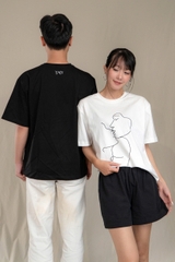HARMONY T-SHIRT, Áo Phông YMY In Họa Tiết, Chất liệu Cotton 100%, Phong Cách Basic