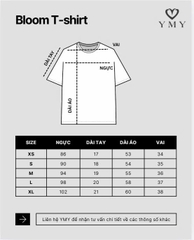 BLOOM T-SHIRT- Áo Phông YMY Họa Tiết Chất Liệu Cotton 100% Phong Cách Basic