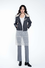 Áo Dạ Cúc Gỗ Cổ Viền Lông Chất Liệu Dạ Nhập Khẩu Phong Cách Hiện Đại (Y25FWJK03)