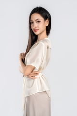 ELENA SHIRT- Áo Sơ Mi YMY Chất Liệu Tơ Xước Phong Cách Thanh Lịch (Y06BLS13)