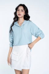 Chân Váy Thu Đông Ngắn Chất Liệu Nylon Nhập Khẩu Phong Cách Cá Tính ( Y25FWSK02)