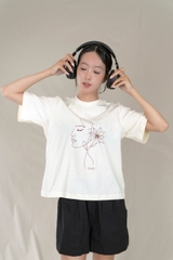 BLOOM T-SHIRT- Áo Phông YMY Họa Tiết Chất Liệu Cotton 100% Phong Cách Basic