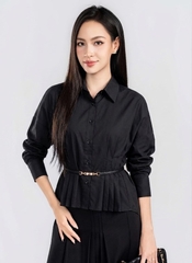 AURORA SHIRT - Áo Sơ Mi Rập Ly Cách Điệu Chất Liệu Cotton 100% Phong Cách Hiện Đại, Thanh Lịch (Y26BL04)