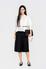 AURORA SHIRT - Áo Sơ Mi Rập Ly Cách Điệu Chất Liệu Cotton 100% Phong Cách Hiện Đại, Thanh Lịch (Y26BL04)