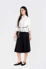 AURORA SHIRT - Áo Sơ Mi Rập Ly Cách Điệu Chất Liệu Cotton 100% Phong Cách Hiện Đại, Thanh Lịch (Y26BL04)