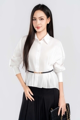 AURORA SHIRT - Áo Sơ Mi Rập Ly Cách Điệu Chất Liệu Cotton 100% Phong Cách Hiện Đại, Thanh Lịch (Y26BL04)