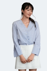 ADELINE SHIRT- Áo Sơ Mi YMY Chất Liệu Cotton Phong Cách Thanh Lịch, Nữ Tính (Y06BLS07)