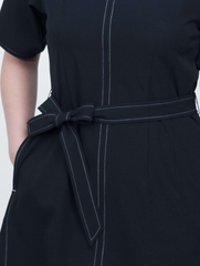ELARIS DRESS - Váy Liền Chỉ Phối Chất Liệu Spandex Phong Cách Thanh Lịch, Nữ Tính (Y05OPS05)