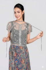 AURRELA BLOUSE- Áo Sơ Mi Cổ Thuyền YMY Phong Cách Hiện Đại (Y06BLS01)